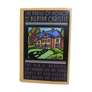 Agatha Christie The Perils of Poirot Hard Cover Mystery Guild 1989  3337